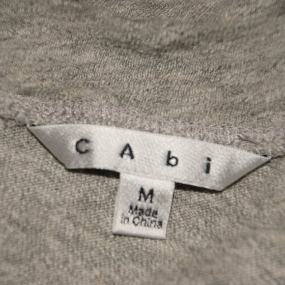 CABI #539 Gray Mélange Crop Shrunken Sweatshirt M - Picture 6 of 8